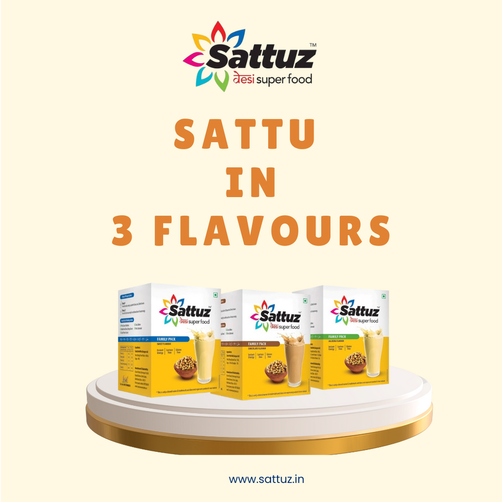 2 Sets of 3 Flavors each Sweet, Jaljeera, and Chocolate (Best Selling) - Sattuz