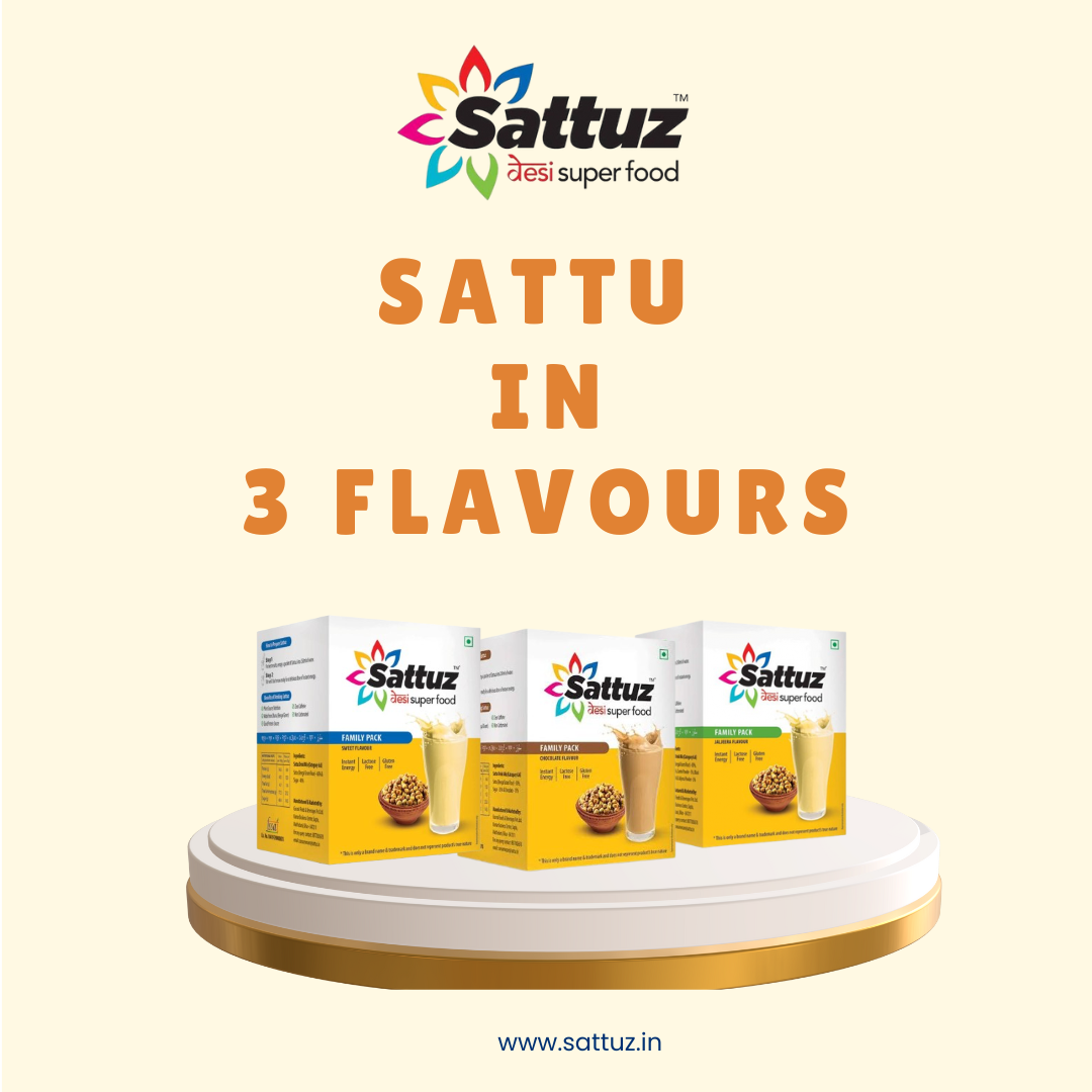 2 Sets of 3 Flavors each Sweet, Jaljeera, and Chocolate (Best Selling) - Sattuz