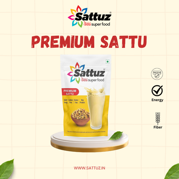 Premium Sattuz 200gm- Set of 10 (2kg Plain Sattu) - Sattuz