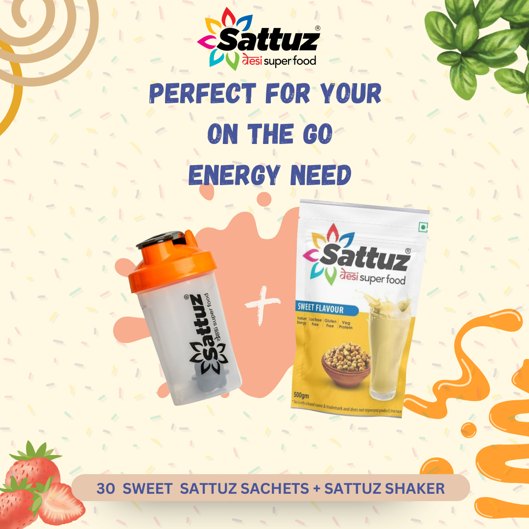 Sattuz Monthly Pack with Shaker (Sweet Flavour) - Sattuz