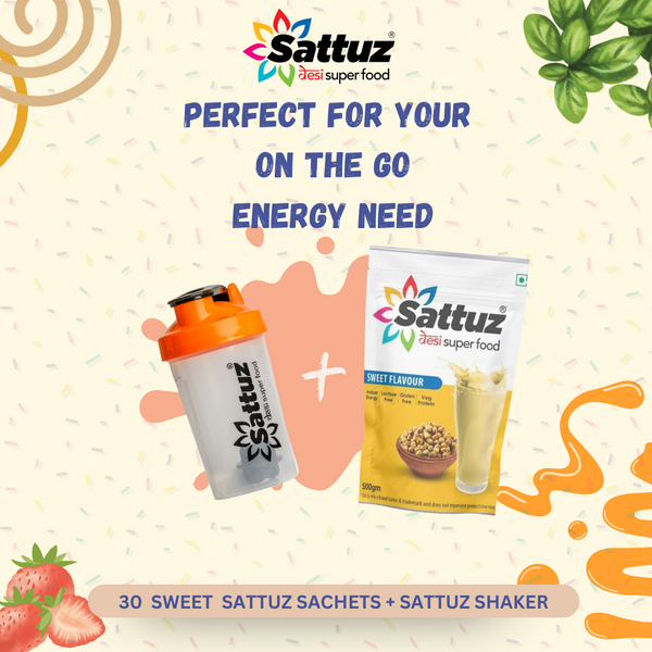Sattuz Monthly Pack with Shaker (Sweet Flavour) - Sattuz