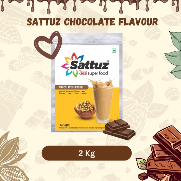 Chocolate Flavour Sattu by Sattuz 2 KG - Sattuz